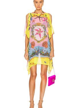 Versace's Tresor de la Mer print dress